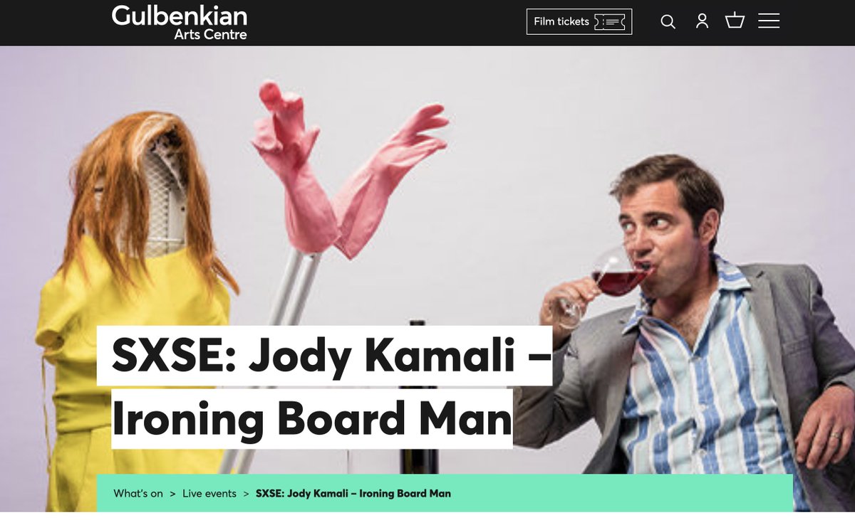 The next stop for Ironing Board Man! Canterbury this Thursday at 5pm @ South by South East Festival at the <a href="/TheGulbenkian/">Gulbenkian Arts Centre</a>,  is a showcase of new and exciting work by up-and-coming and established artists based in Kent &amp; Essex, curated by <a href="/DegreeEast/">1DegreeEast</a>. Tickets are only £5. 
#kent