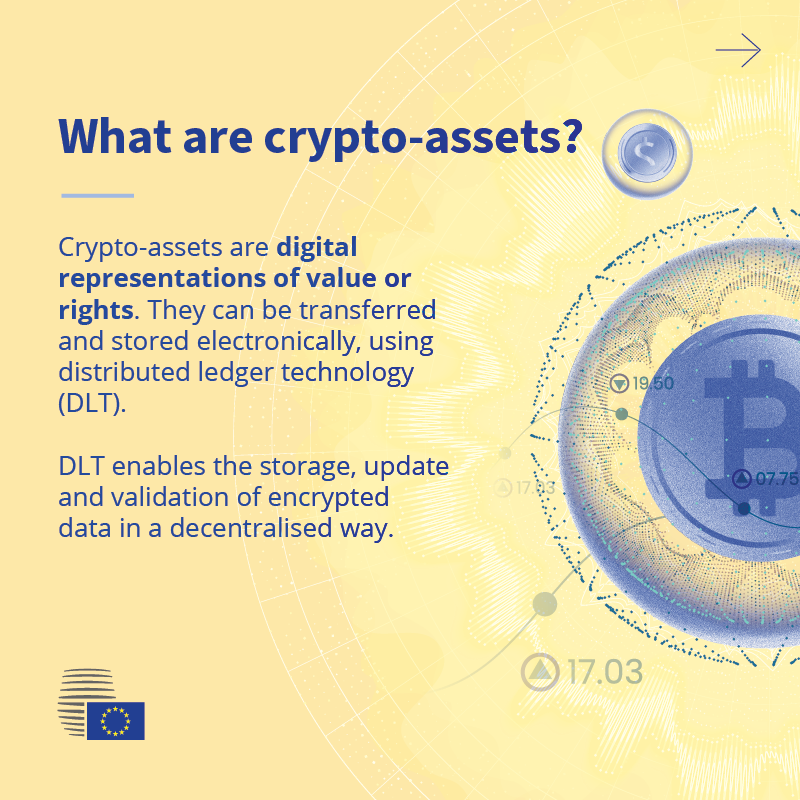 EUCouncil's tweet photo. The Council has just adopted the first-ever EU rules on markets in crypto-assets and services. 

The new regulation aims to improve transparency, preserve financial stability and increase consumer protection while fostering innovation. 

#DigitalFinanceEU #MiCA