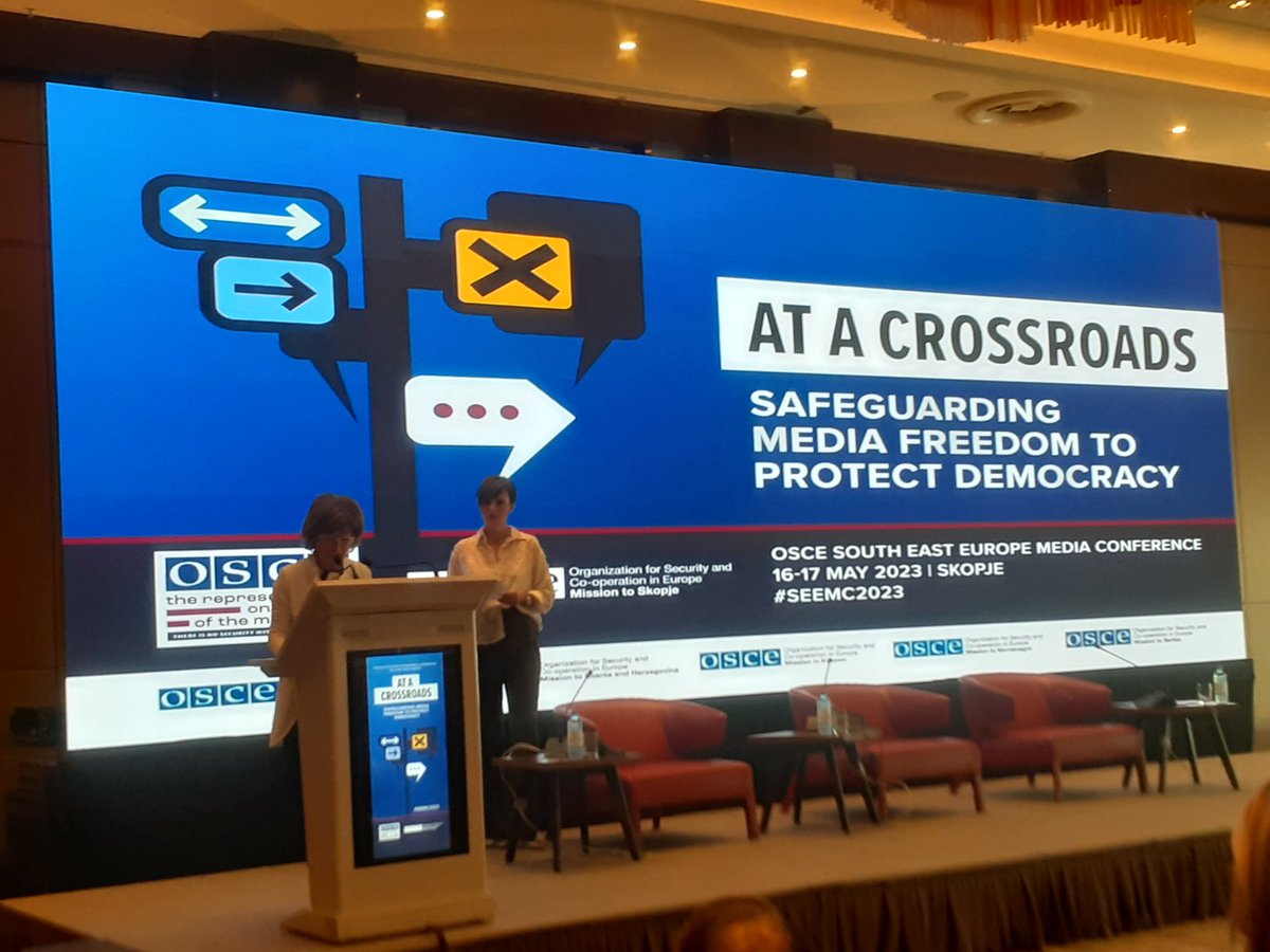mediacentar's tweet photo. This week we are in #Skopje for the 9th South East Europe Media Conference "At a crossroads: Safeguarding media freedom to protect democracy". #SEEMC https://t.co/yjFnoZTN98