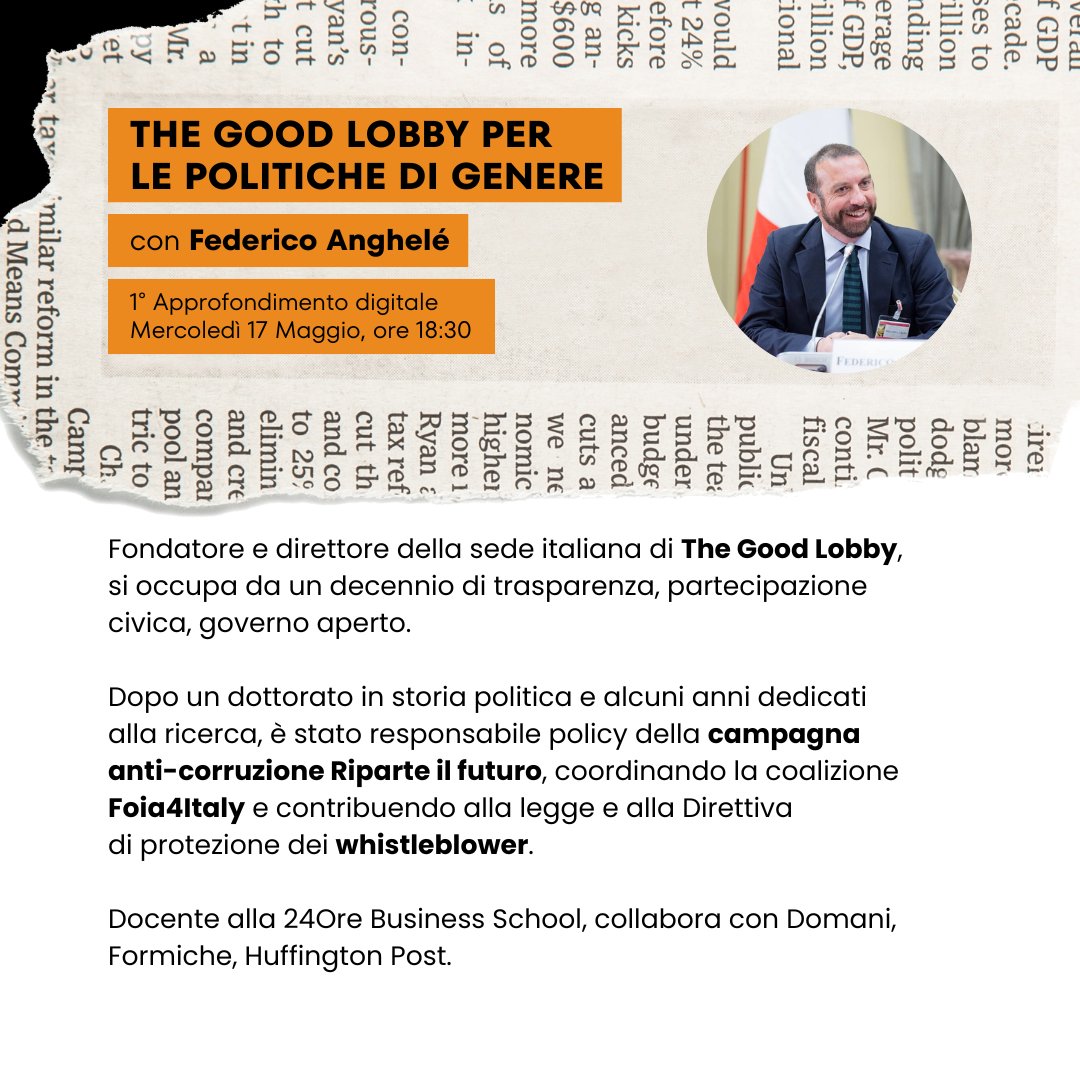equALL_eu's tweet photo. Domani ore 18:30, a #Testecalde insieme a Federico Anghelé parleremo di come il #lobbying civico possa contribuire a innalzare la qualità delle decisioni pubbliche, tenendo conto dell’ #impattodigenere e colmando il gap nei vari settori.
Per partecipare: https://t.co/tByOen28dk https://t.co/CnnfDCy8lh