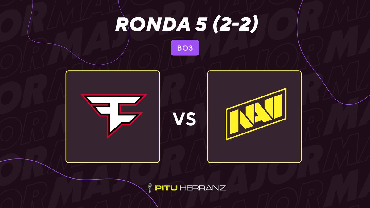 💔 S1MPLE O KARRIGAN

No hay hueco para los dos en los cuartos de final de #BLASTTVMajor y solo uno podrá estar en el Accor Arena. 

🇪🇺FaZe vs. 🇺🇦NaVi
📺twitch.tv/PituHerranz