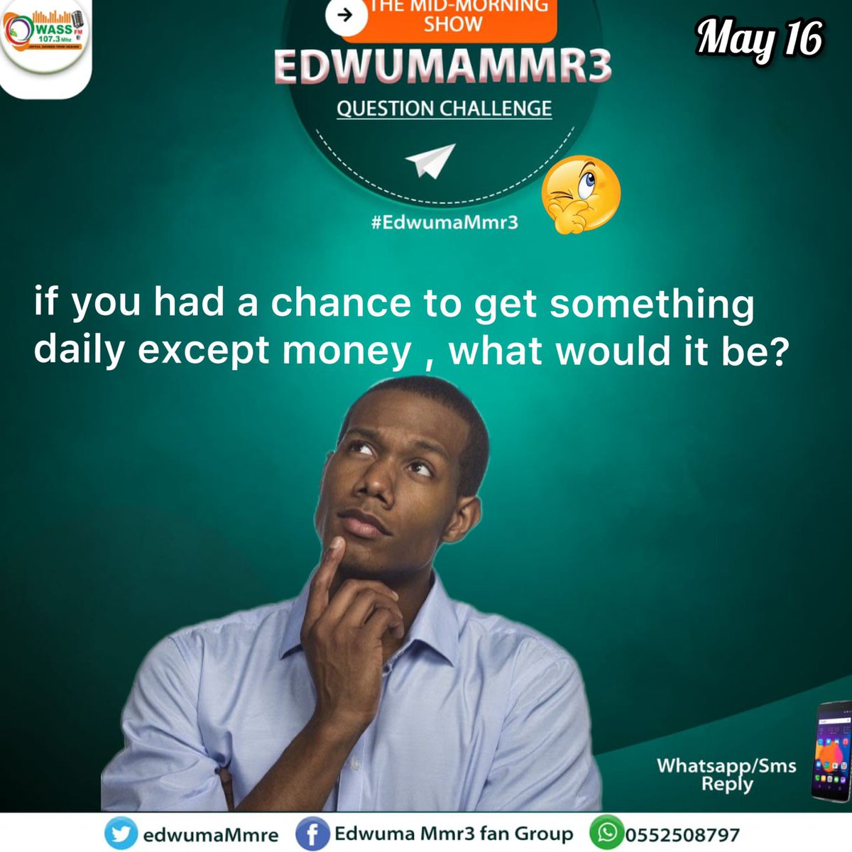 EdwumaMmr3's tweet photo. Having a hectic morning?
Get the  Morning Break you deserve with @Angy_AmonYB and @DJKENYAGH on #EdwumaMmr3, from 9am to 12pm.

Keep it on locked on @owassfm! https://t.co/GjtqW9h4rJ