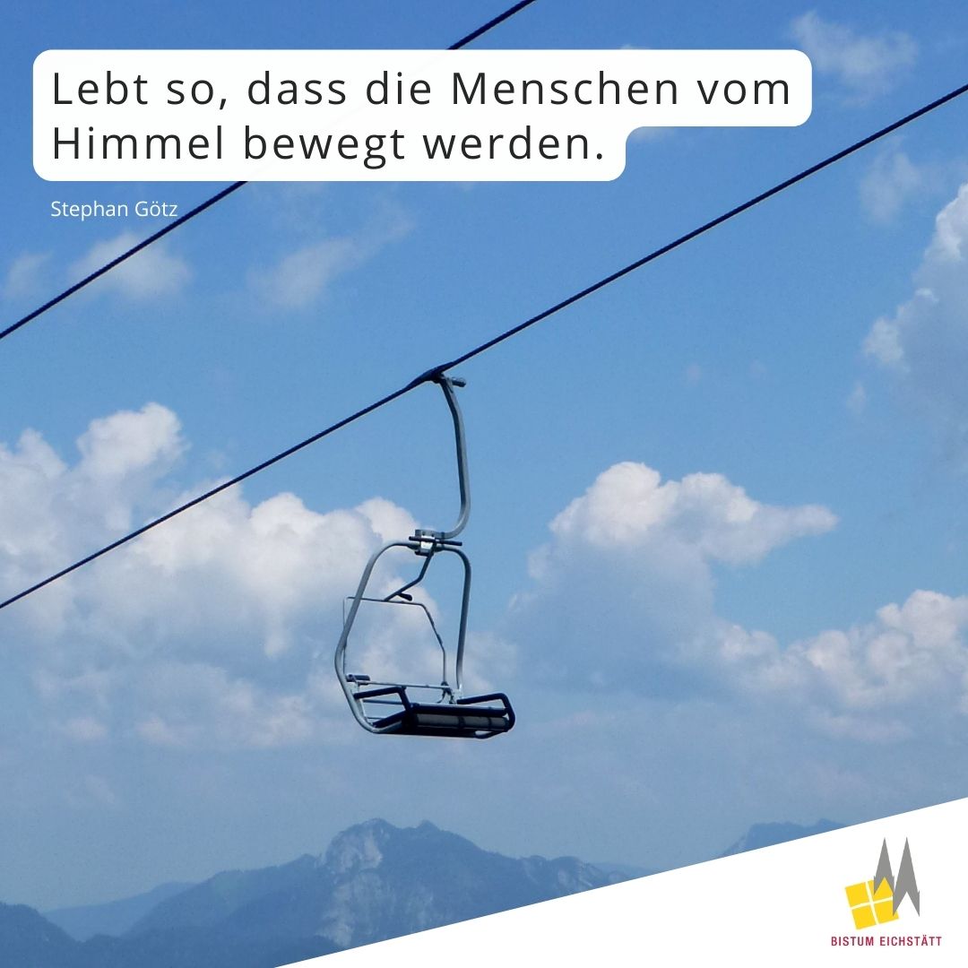 BistumEichst's tweet photo. „Lebt so, dass die Menschen vom #Himmel bewegt werden.“
Geistlicher #Impuls auf der Website des Bistums #Eichstätt, diesmal von Stephan Götz, Geistliche Verbandsleitung im #BDKJ Diözesanverband Eichstätt und Gemeindereferent im Pfarrverband #Deining https://t.co/vxc1yysW1Q https://t.co/UKGYEo8tZe