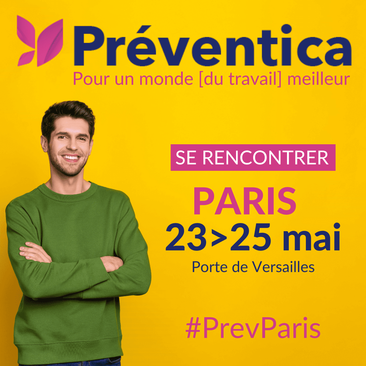 hocoiafr's tweet photo. J-7 Nous serons présents au salon Préventica, à Porte de Versailles du 23 au 25 mai !
Venez découvrir nos solutions, et participer à nos activités de prévention ! 👩‍💻
On vous attend 😉

#préventica #salon #santé #travail #prévention #Hocoia https://t.co/9ZL9j3cN7j