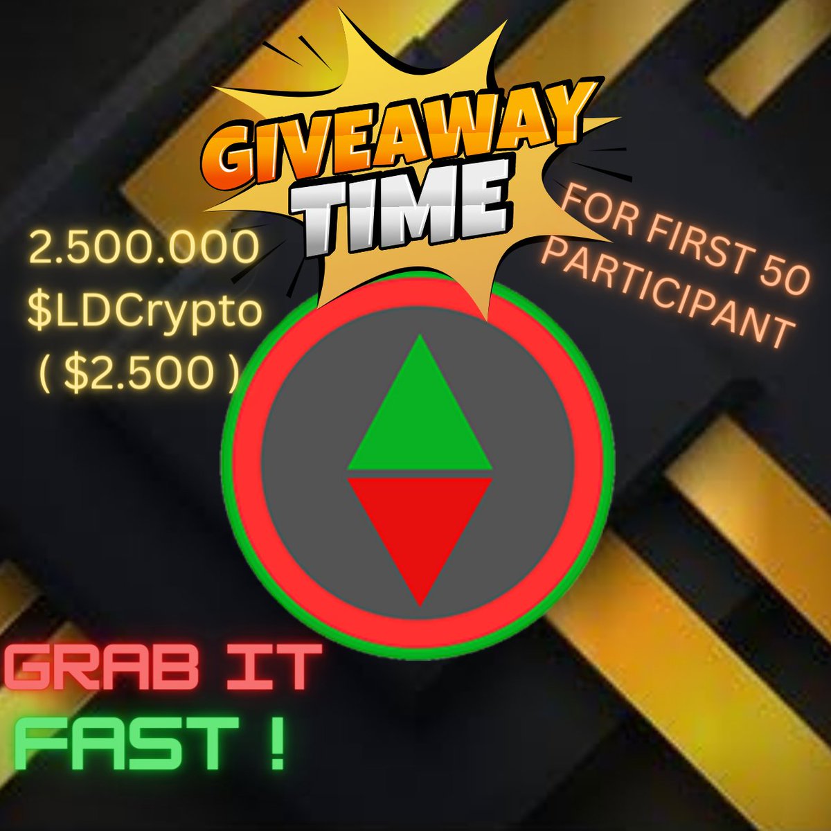 Want to win 50.000 $LDCrypto ? 

1. Follow twitter <a href="/LikeDislikeCryp/">LikeDislikeCrypto</a> 
2. Like, Retweet pinned tweets, and tag 3 friends
3. Join Telegram t.me/likedislikecry…

Dont forget to write your wallet address

Only for 50 first people guys, so hurry up and get your $LDCrypto
