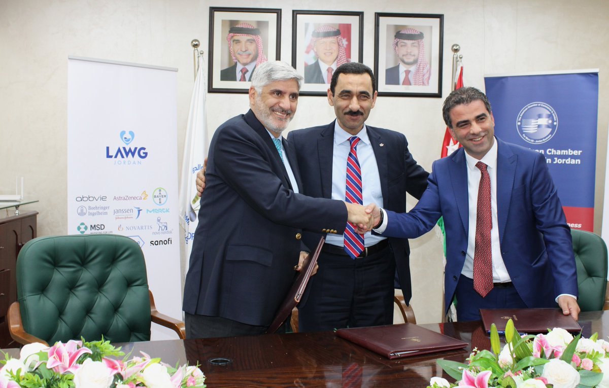The American Chamber of Commerce in Jordan in its capacity as representative of LAWG PhRMA and The Jordan Food and Drug Administration agreed to signing an MoU on “Improving Jordan’s Attractiveness to Clinical Programs &amp; Patient Access to Innovative Treatments”