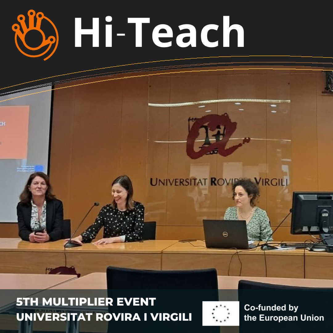HiteachProject's tweet photo. On 26th April we did our fourth Hi-Teach multiplayer event. The event took place at the UNIVERSITAT ROVIRA I VIRGILI in Tarragona . Hi-Teach Project #erasmus #KA2 #project #teaching #agenzianazionale #HiTeach https://t.co/1bWgLP0Xk9