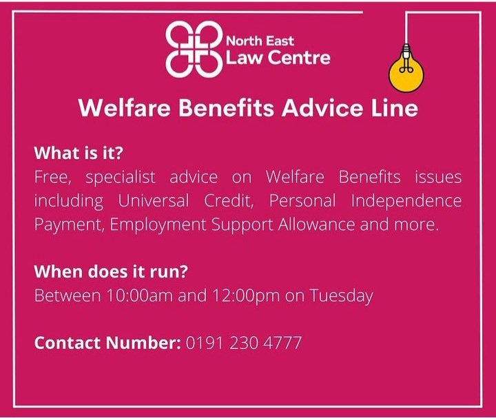 Morning! Our #Welfarebenefits advisors are waiting for your calls 📞  please do not hesitate to contact us - always happy to help and assist 😊 
#NorthEastLawCentre
