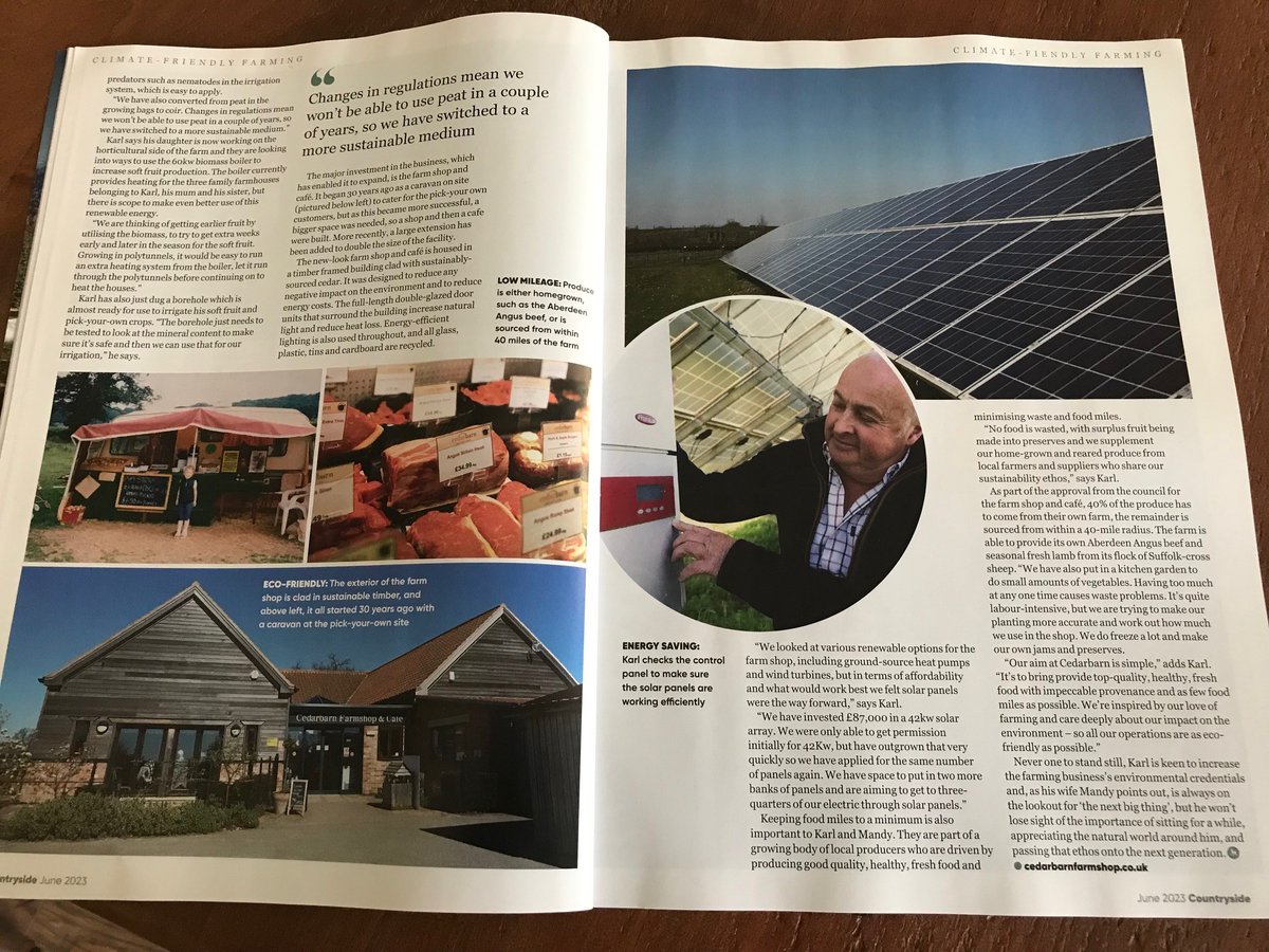 cedarbarn's tweet photo. Do you remember we said we were being interviewed for a national magazine?
It's here! The @NFUCountryside mazagine landed on the doormat today! Thanks, Lorna and John - we love it! β€οΈ
#NFU #Countryside #GoPickering https://t.co/95mwJuz1TW