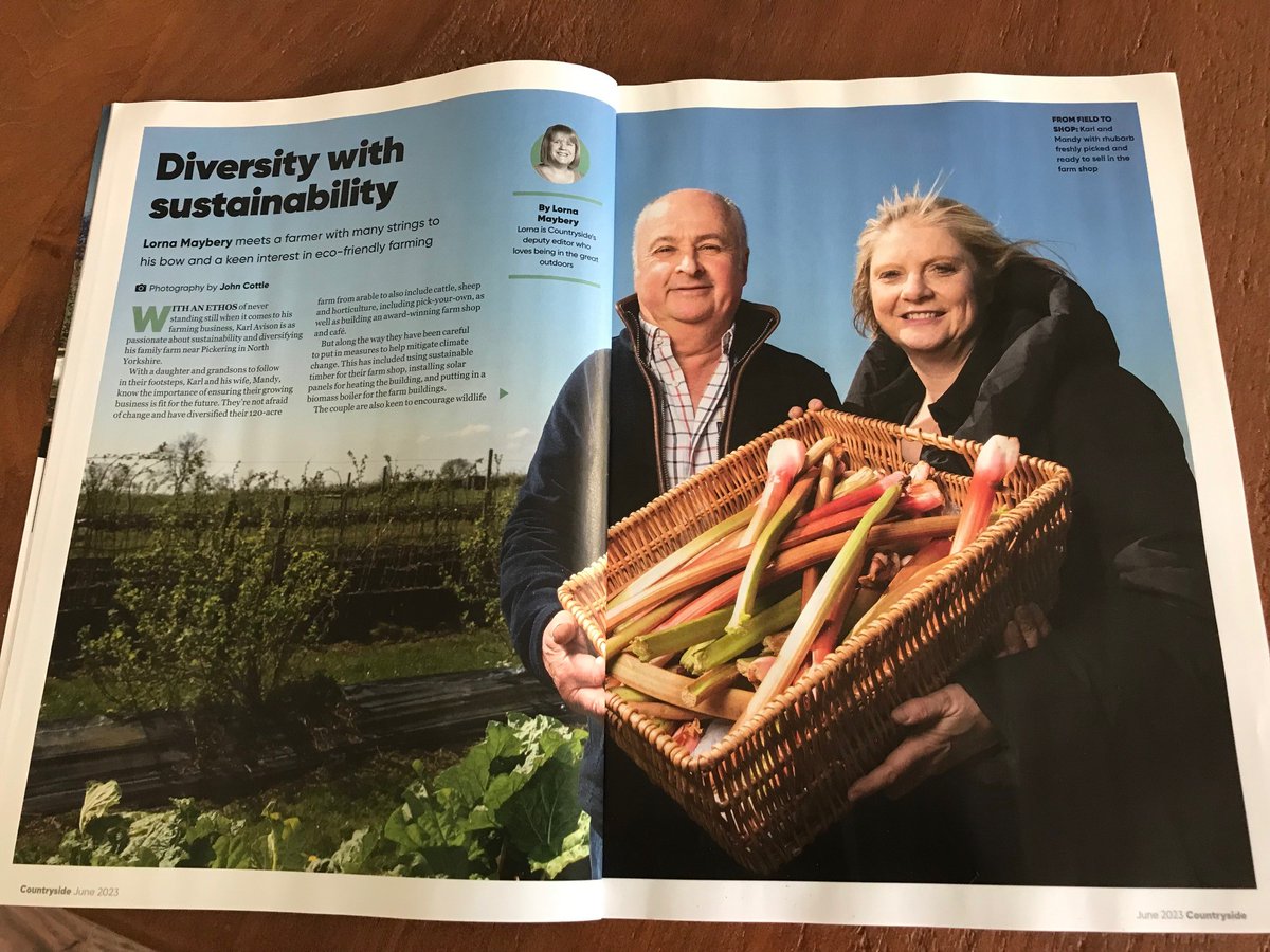 cedarbarn's tweet photo. Do you remember we said we were being interviewed for a national magazine?
It's here! The @NFUCountryside mazagine landed on the doormat today! Thanks, Lorna and John - we love it! β€οΈ
#NFU #Countryside #GoPickering https://t.co/95mwJuz1TW