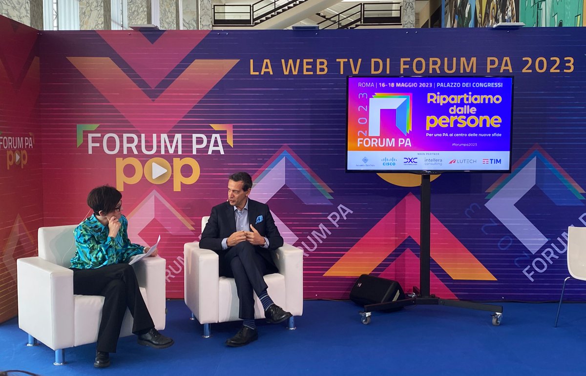 Sogei_SpA's tweet photo. Live sulla web tv di #ForumPA2023 il nostro Direttore Fabrizio Rauso per parlare di sviluppo delle persone e dei talenti. 
#NoidiSogei #Sogei https://t.co/95cecAtu9L