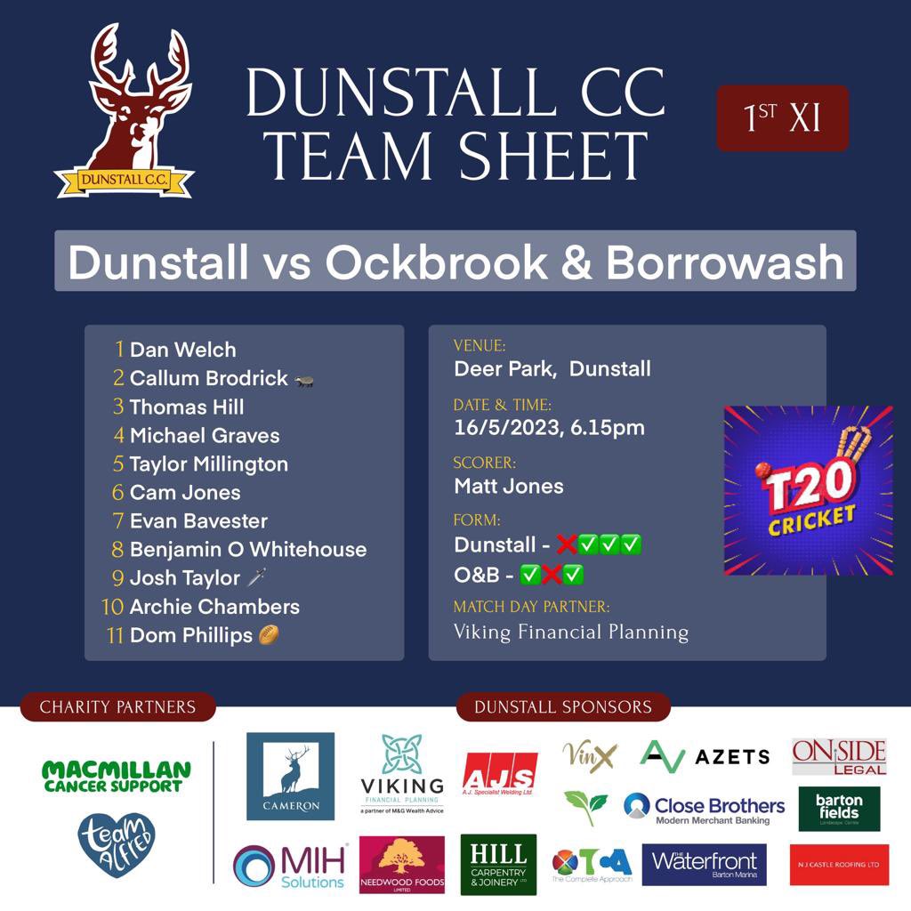 Dunstall CC tweet media