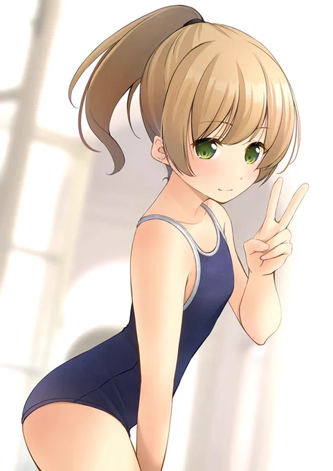 表情には出ないけどプールが楽しみな子