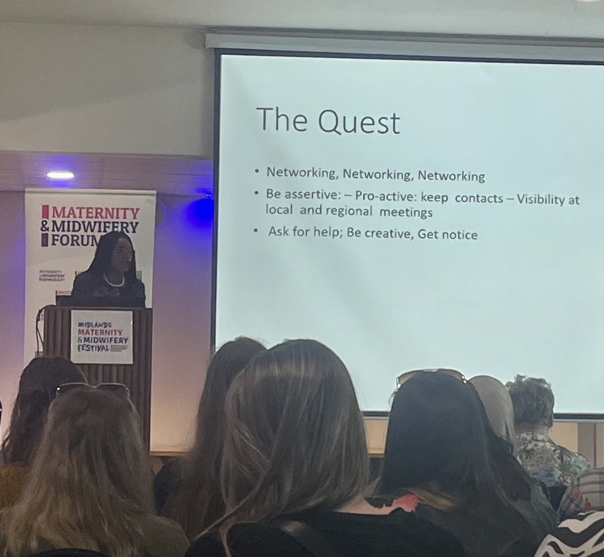 Where do you want to be? #connections #network #inspiration #midwifery #nursing Wise words from ⁦<a href="/wendyolayiwola/">Wendy Olayiwola BEM, FRCM, FRSA RN, RM</a>⁩