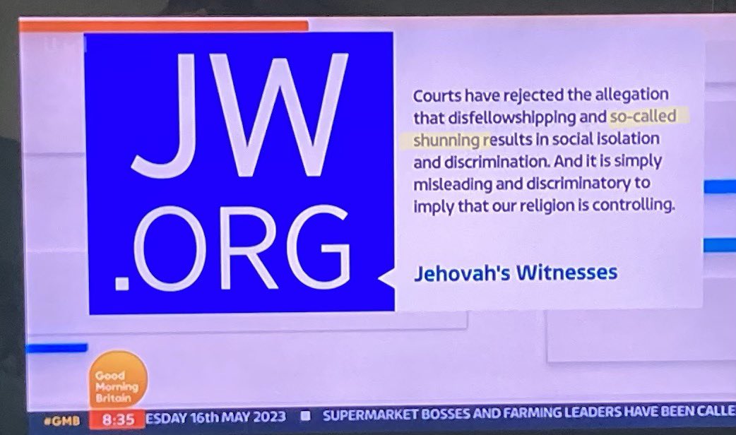 Larchwood on Twitter "Look at this statement from Jehovah’s Witnesses in response to the