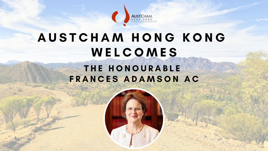 AusCGHK's tweet photo. An opportunity to engage with Governor of South Australia Frances Adamson here in #HK. Register for #AustChamHK’s briefing on 30 May, 8:00am:
https://t.co/gkLMtWfZVU https://t.co/sJMukdq0cz