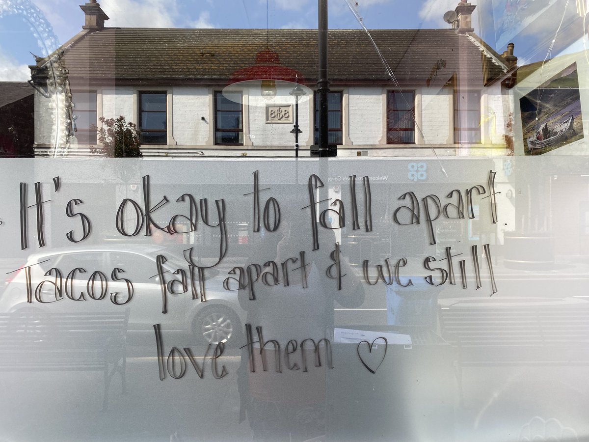 GuidReadsAlva's tweet image. It’s okay to fall apart. Tacos fall apart and we still love them.

#mentalhealthawarenessweek #shopwindow #bookshop #guidreads #morethanabookshop #qotd #quoteoftheday #booktwt #booktwitter #mentalhealth #TacoTuesday