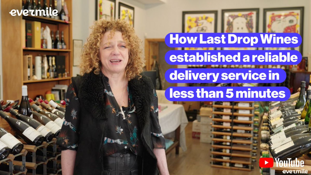 🍷For businesses like Last Drop Wines, managing deliveries is a nerve-wracking task. 
🚀The good news is they can now enjoy a reliable and stress-free delivery solution with Evermile. youtu.be/rjPRiP7l7Ks