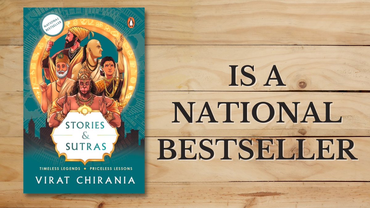 PenguinIndia's tweet photo. We're so thrilled to announce that #StoriesAndSutras by @viratchirania is a National Bestseller! 

Get your copy now: https://t.co/1maX1ZwMTO https://t.co/HctrOe5DzS