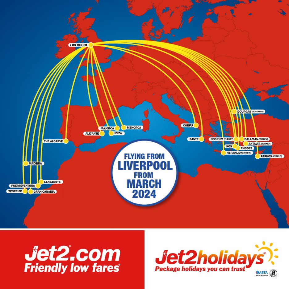 We’ve landed in Liverpool! ✈️ Taking off from March 2024 to 20 destinations, including seven exclusive routes!

Drop a plane in the comments if you’re as excited as us! Click here for our range of award-winning flights and holidays on sale now - spr.ly/6013O985t