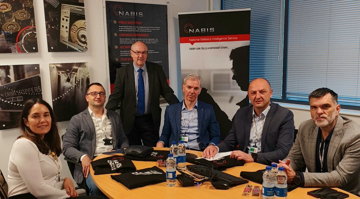 A warm welcome to our international guests who have joined us at NABIS HQ to exchange knowledge and best practice in the field of ballistics intelligence and forensics.

Thank you to <a href="/UNDP_SEESAC/">UNDP SEESAC</a> for organising the visit 🤝 #collaboration #partnershipworking