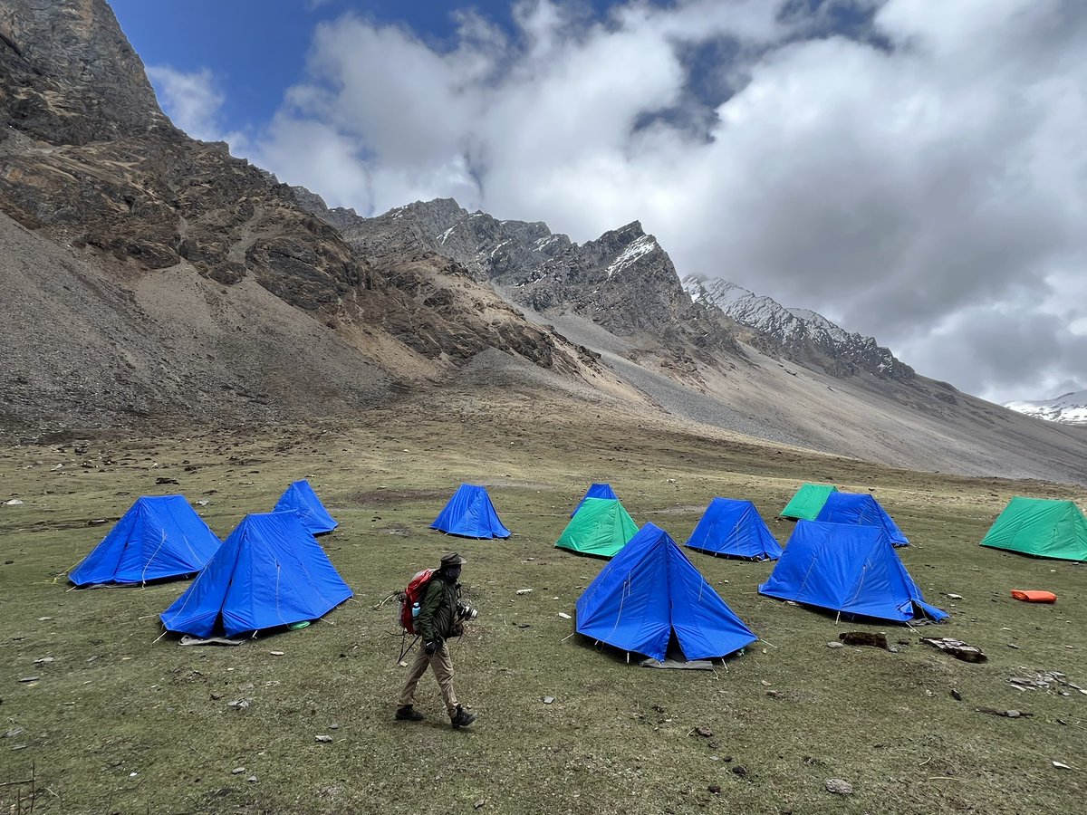 DaveBrosha's tweet photo. Our Bhutan campsite tonight. Currently at 4400 metres. This place literally takes your breath away. @offbeat_photo https://t.co/nI5O2oy67f