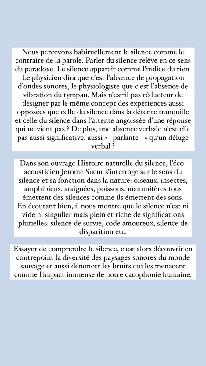 Conseil de #lecture 📚 autour de la notion de #silence <a href="/ActesSud/">Actes Sud</a> #philo #philosophie