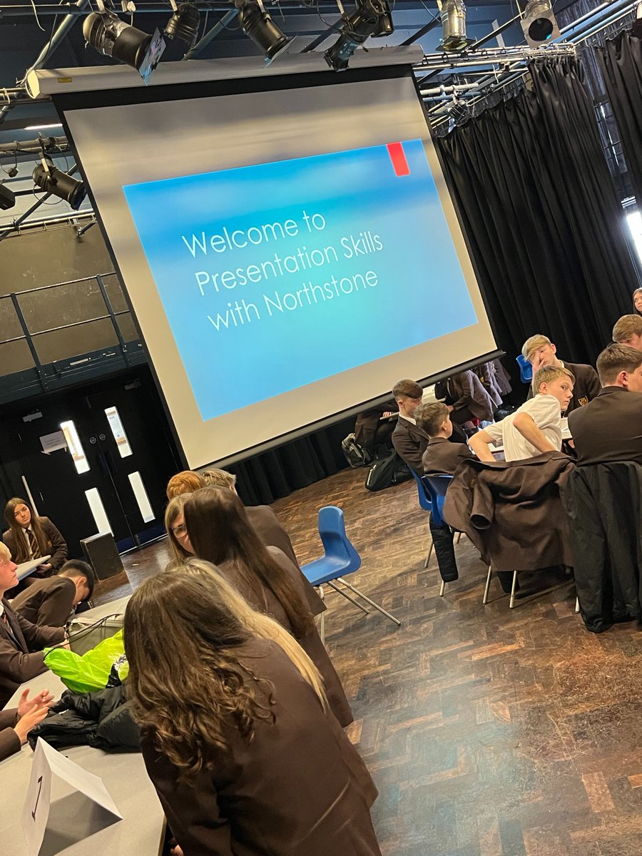 Fab morning with <a href="/NorthstoneUK/">Northstone</a>  visiting us. Our Y10 pupils receiving valuable lessons on presentation skills ahead of speaking and listening exams in English! Learning to communicate effectively is a life skill whatever your career path helped along by our Enterprise Advisors!