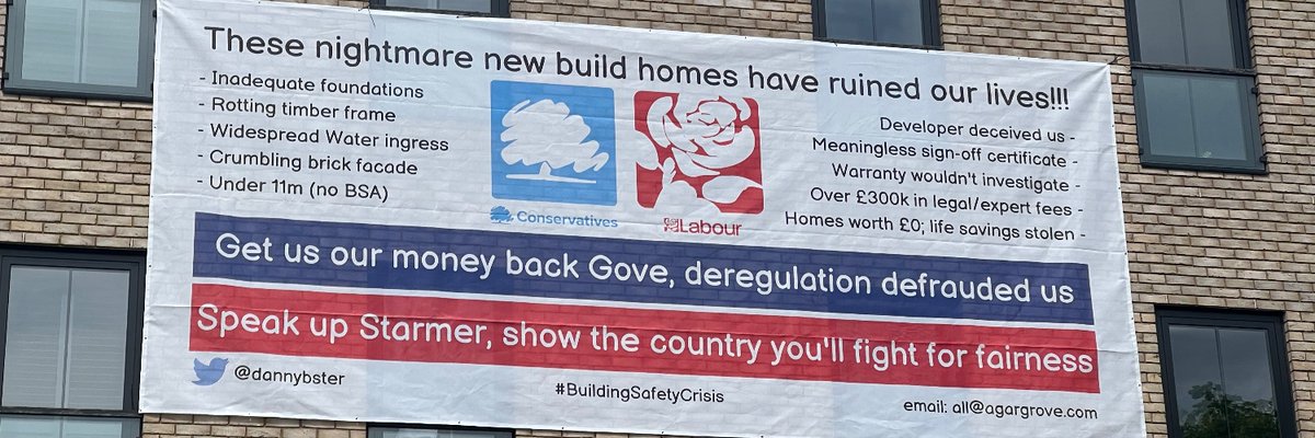 dannybster's tweet photo. @wharfgirl It was fantastic. We now need to start telling the lives of leaseholders; it's hard for people to understand just how draining it is without living in our world.

We've spent over 6,000 hours between two of us and £325k between three of us trying to manage warranty claims. https://t.co/FtOp7hJZBq