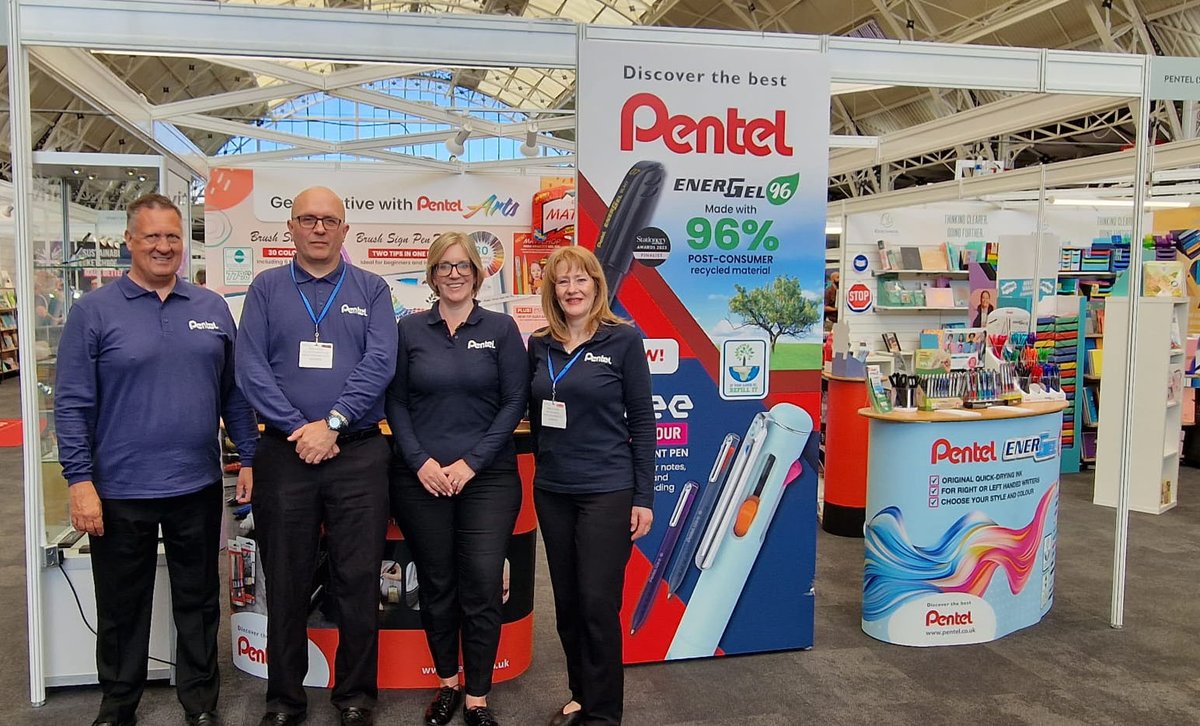 We are today's sponsor of #NatStatWeek and we are raring to go! Join us on stand M300 @LondonStationeryShow as we celebrate our love of pens! 😍

#LovePentelpens #WritingMatters #LoveStationery