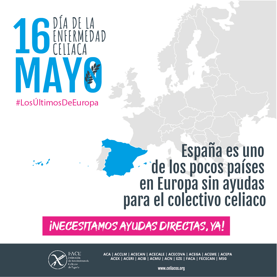 16 de mayo, Día de la enfermedad celíaca

Reclamamos ayudas económicas para el colectivo

#LosUltimosDeEuropa <a href="/madridsingluten/">Madrid Sin Gluten</a> instagram.com/p/CsTJKkxIglJ/…