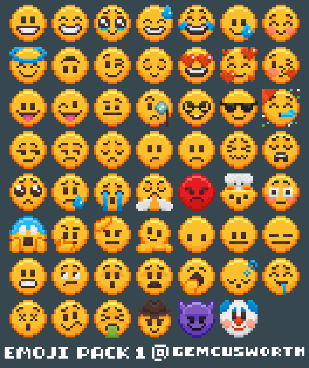 Hey everyone! I made a K0-F! :D I've put my first item in the sh0p - a *FREE* set of pixel emotes (d0nations welcome c:) I have the l!nk in bio, but I'll also post it below, as the bird app hates so many of these words ;; #pixelart #indiedev #twitch #discord