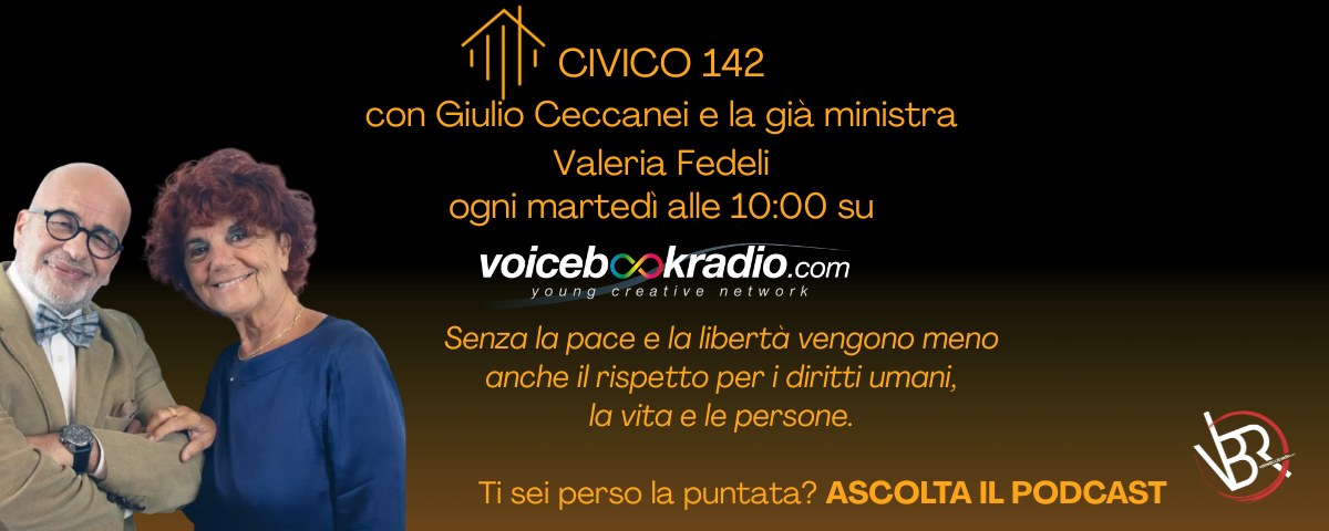 'La Costituzione, l'Inno degli italiani e la Bandiera ci guidano nel consolidamento di un'Italia basata su pace, libertà e diritti umani'. Ascolta il podcast se hai perso la puntata e non perderti gli appuntamenti successivi di Civico142, ogni martedì alle 10:00.