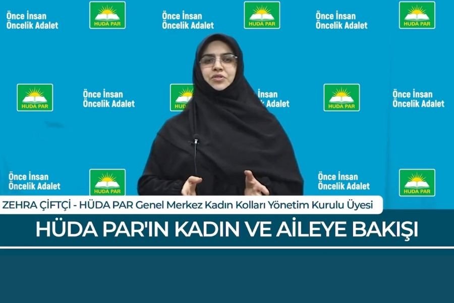 HÜDA PAR Genel Merkez Kadın Kolları Yönetim Kurulu’ndan Zehra Çiftçi  "Eğitim ve Sağlık başta olmak üzere kadınlara hizmet veren kurum ve kuruluşlarda sadece kadınlar çalışmalıdır. Eğitimde karma düzen kaldırılmalıdır"