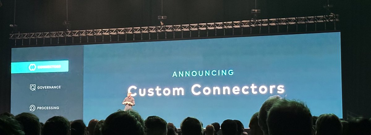 Introducing Custom Connectors. So proud of the team launching General Availability in AWS today! Shipping new capabilities is a lot of fun - this is my second product launch at @confluentinc since I joined. #KafkaSummit