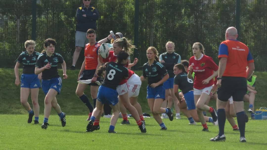 Action from the weekend’s @IrishRugby Interprovincial U16 & U18 tournament Well done to all our girls competing @MunsterWomen @Munsterrugby @stannescck #womensmunsterrugby #MunsterStartsHere #giveitatry #nothinglikeit