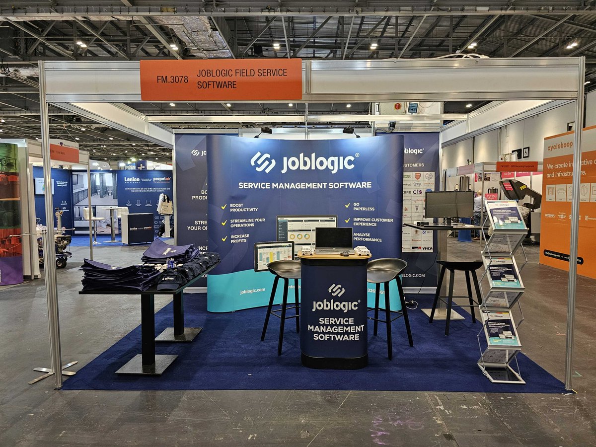 We’re at @ExCeLLondon today for the co-located events @Facilities_Show and @FIREXIntl. 

Find us at stand FM3078 for the Facilities Show and stand FI1444 for Firex.

#Joblogic #fieldservicemanagement #facilitieshow2023 #firex2023 #ifsec
