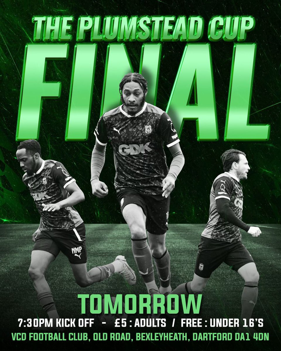 sedonsfc's tweet photo. PLUMSTEAD CUP FINAL ‼️

⚔️ SE DONS vs Bayswater FC
⏰ 7.30pm KO
🧭 VCD Football Club, DA1 4DN

The Dons ALWAYS guarantee Big Days out for the Family! Tomorrow evening we invite ALL Dons &amp; friends to come out &amp; support us LIVE as we aim to lift  silverware #ANYTHING https://t.co/WvC7jtiN9j