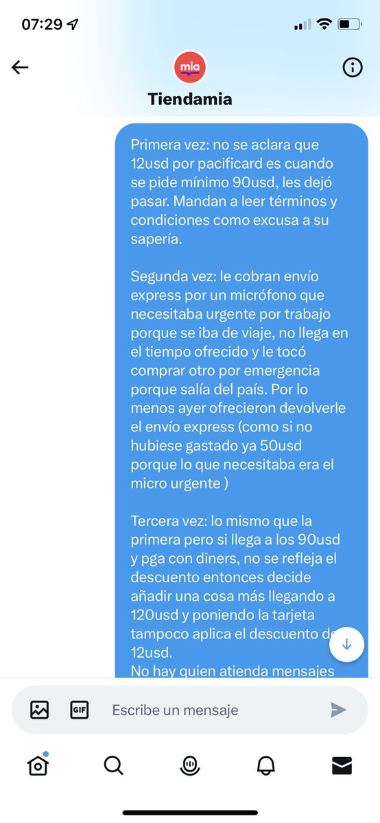 MiluClip's tweet photo. .@tiendamiacom esto fue lo que hicieron : https://t.co/JxgkEVr8MP