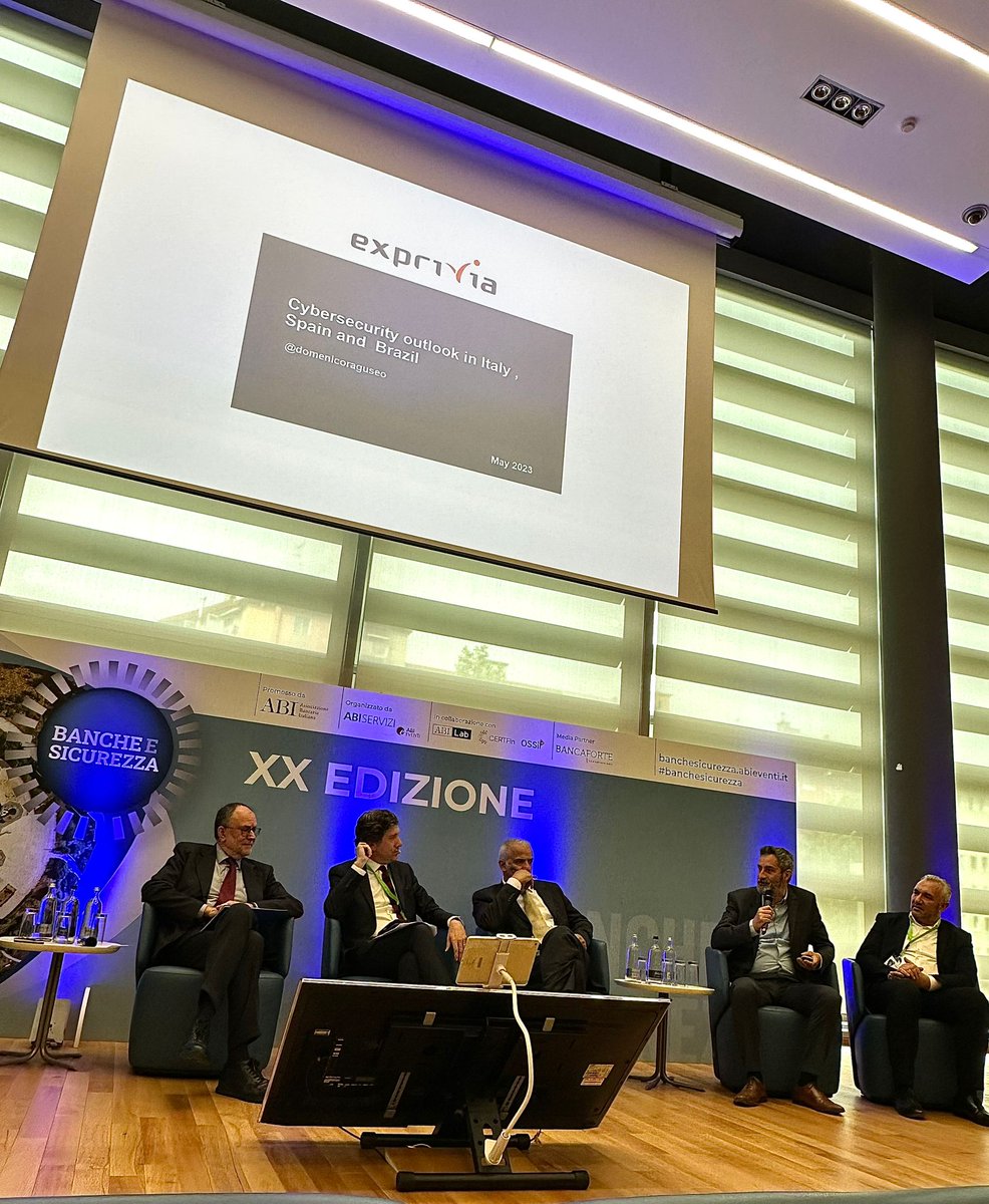 MemeoSara's tweet photo. Attack surface is increasing, need to mitigate by proper management of identities and access. Exprivia is partnering with @OneIdentity @domenicoraguseo @Exprivia_CY @Exprivia_Italy #ISAC #banchesicurezza #cybersecurity #ABI #ABILab #CERTin #Ossif @ABI_Eventi @BancaforteABI https://t.co/zCoyEXSTrW
