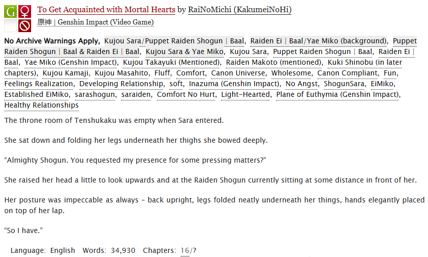 KakumeiHi's tweet photo. To Get Acquainted with Mortal Hearts - 原神 | Genshin Impact
https://t.co/47PupTsDW5
#shogunsara #saraiden #RaidenShogun #KujouSara #GenshinImpact #ThatGrumpyShogun #HerTenguGeneral #eimiko #RaidenEi #YaeMiko #KukiShinobu #ChapterUpdate https://t.co/QuPbUMPJ59