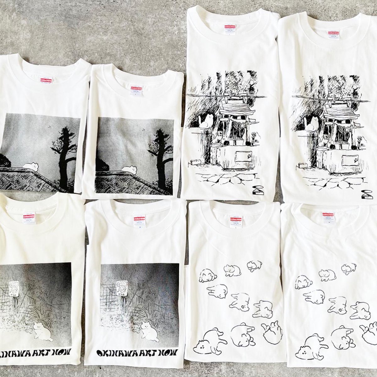 阪神梅田本店で開催される「OKINAWA ART NOW」に参加いたします。
NERD GALLERY (@balcolony_nerd) デザインのねこのTシャツの限定販売や、過去のねこのTシャツを再販しております。
2023年5月17日(水)-5月23日(火)18時まで、ぜひご来場をお待ちしています。 