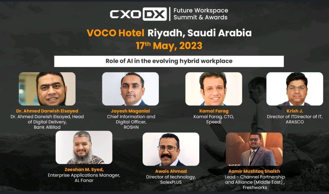 Please join, futureworkspacesummit.com
Panel discussion 'Role of AI in the evolving hybrid workplace. I will be one of the panelist. #LeapMediaSolutions  #CXO #AI #HybridWorkspace