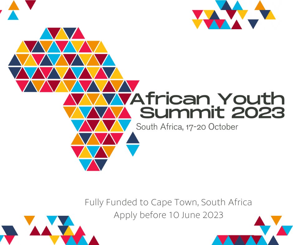 FULLY FUNDED OPPORTUNITY ALERT! Calling all passionate, dedicated, proactive changemakers & leaders from or living in Africa between 21 and 28 - @WeAreGCM wants YOU. Applications for the African Youth Summit 2023 are OPEN! ➡️ bit.ly/africanyouthsu… Deadline: 10.06.23 #AYS2023