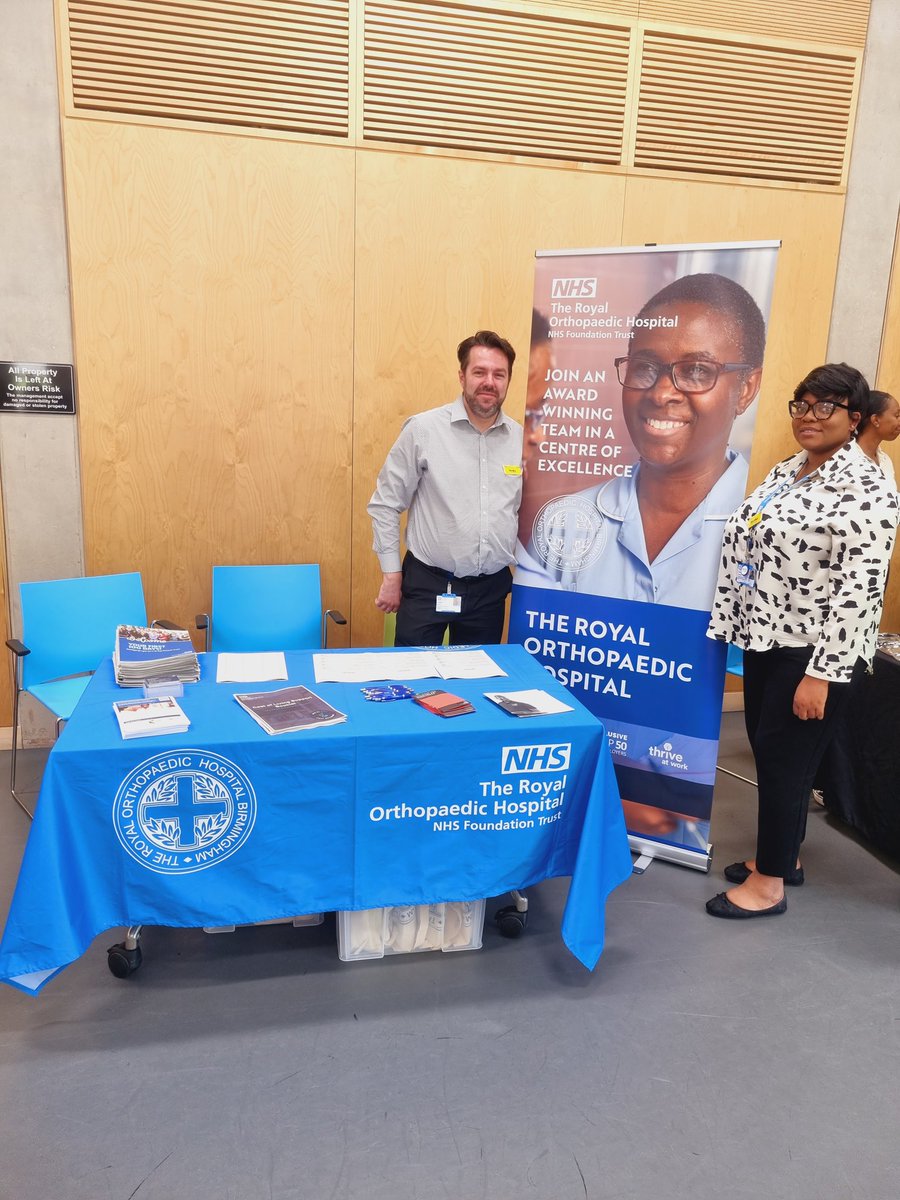 ROH_Recruitment's tweet photo. The recruitment team are at the Pan Disability Jobs Fair over at @sensecharity (B29 6NA). We are here today &amp; tomorrow (10am-3pm). The team are showcasing all of the fabulous opportunities @ROHNHSFT has to offer! Come and see us if you are in the area 💙 #SenseJobFair23 https://t.co/Q5QWBXX0db