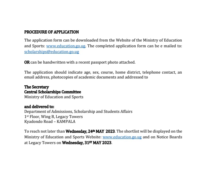 #𝐄𝐝𝐮𝐜𝐔𝐠 |𝐒𝐂𝐇𝐎𝐋𝐀𝐑𝐒𝐇𝐈𝐏
Eligible candidates interested in pursuing studies at Undergraduate level in Algeria are encouraged to apply.

Check website for more details 
education.go.ug/wp-content/upl…