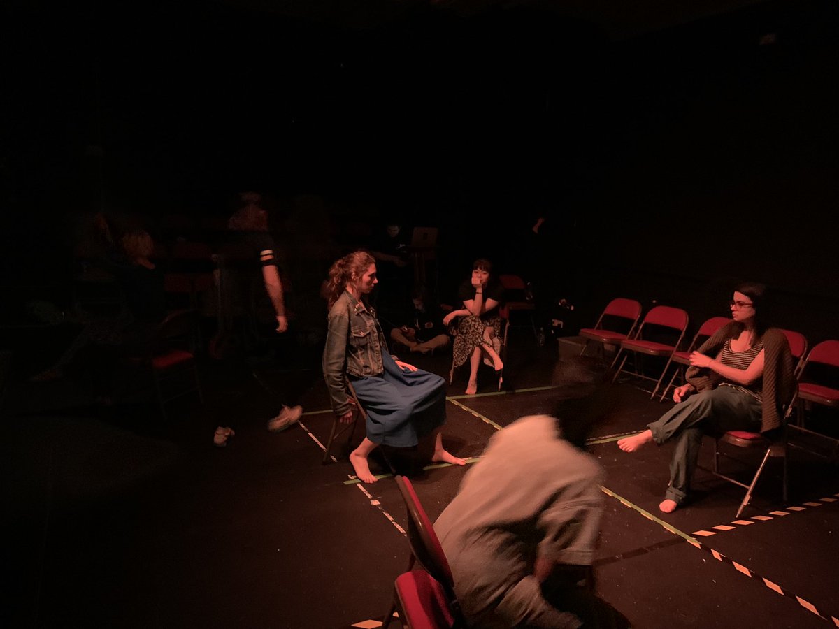 Furyentertain's tweet photo. We’ve had a great time in tech yesterday! And can’t wait to perform to you all tonight! Ticket link in bio 
@GooseTheatre 

#theatre #verbatim #verbatimtheatre #ltbo #letthebitchout https://t.co/1SzwYSJe6t