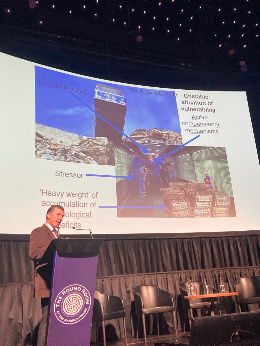 CrillyAisling's tweet photo. “The Italian job” explaining “Framing frailty” according to  @ProfOrtuno #💜NFEP2023 https://t.co/Vt5mATT5KW