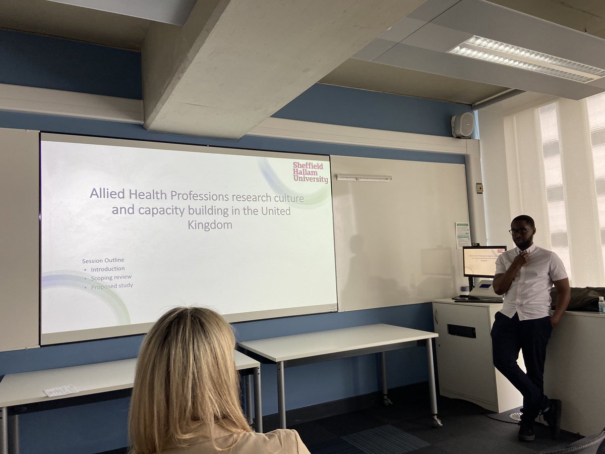@BrightonKarima5 one of many research active ODPs @CollegeODP @cahprchair exploring research culture and capability within Allied Health Professions @ODPSHU 4pillars conference 2023. ODPs can….Research @BeverleyHarden @ashila_bhutia