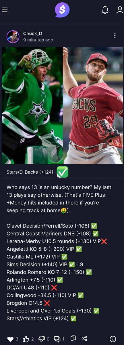 ChuckDs_Proficy's tweet photo. It's getting hot in Hurrr
GamblingTwitter #LFG https://t.co/1uHGsUEjlr